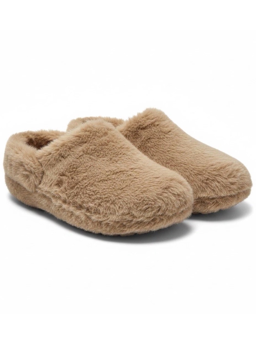 Crocs Classic Unfurgettable Clog in milk chocolate Brown Faux Fur Size 9 Womens